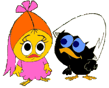 Gif animé Caliméro poussin
